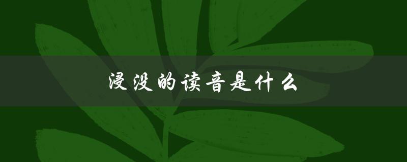 浸没的读音是什么（嵲的读音）