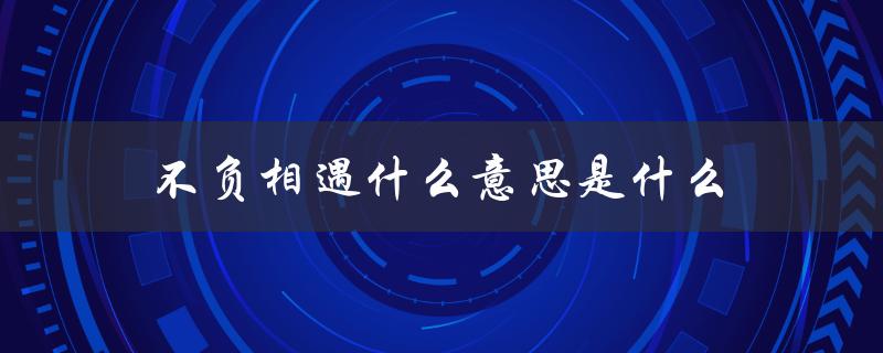 不负相遇什么意思是什么（不负韶华、不负相遇的含义是什么）