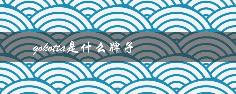 gokotta是什么牌子（品牌背景及产品特色介绍）