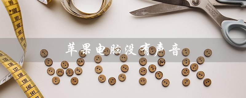 苹果电脑没有声音（苹果电脑扬声器无声怎么恢复）