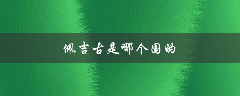 佩吉古是哪个国的（dj佩吉古国籍是）