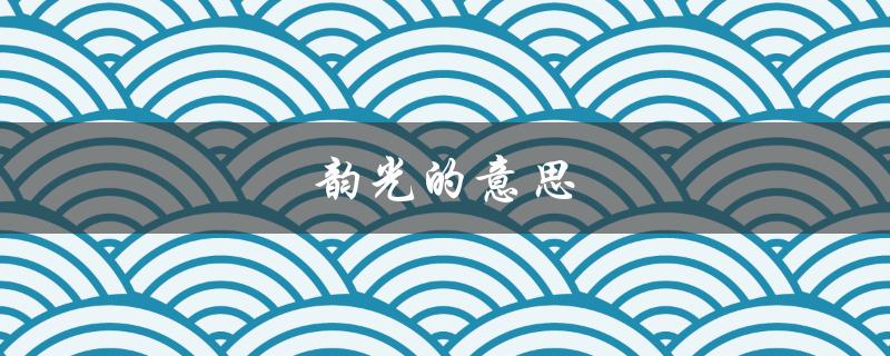 韵光的意思（什么是韵光荏苒）