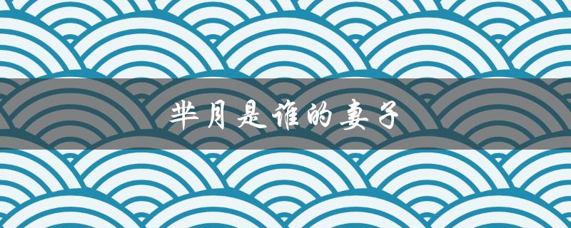 芈月是谁的妻子（芈月是谁的妻子）