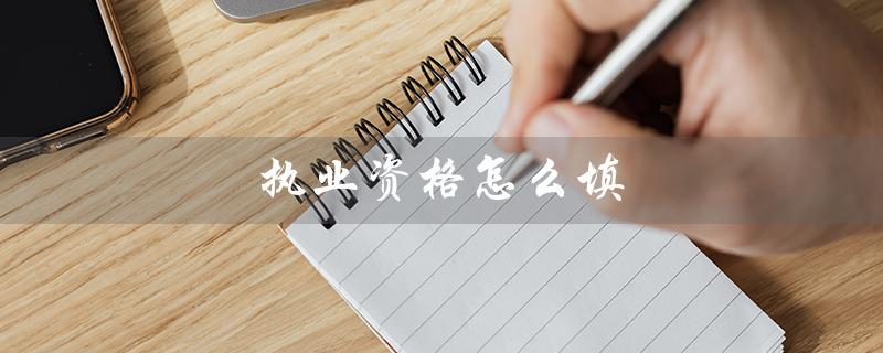 执业资格怎么填（执业资格填写方法）