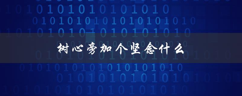 树心旁加个坚念什么（树心旁坚念什么）