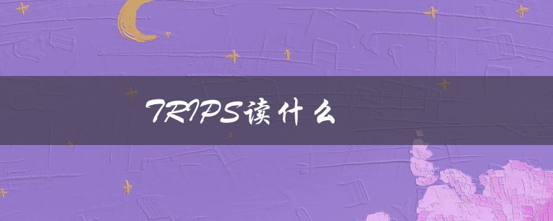 TRIPS读什么（trips应该怎么读）