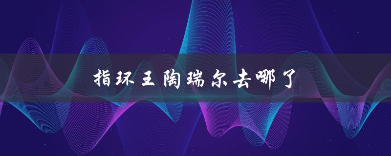 指环王陶瑞尔去哪了（陶瑞尔去哪了）