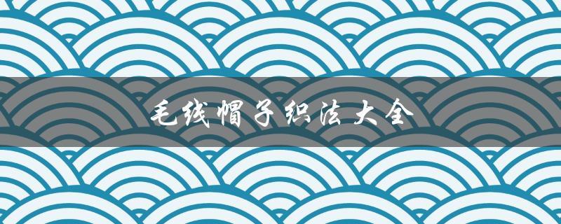 毛线帽子织法大全（毛线帽子双面花织法图解）