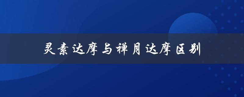 灵素达摩与禅月达摩区别（禅宗传承与教义理解的不同）