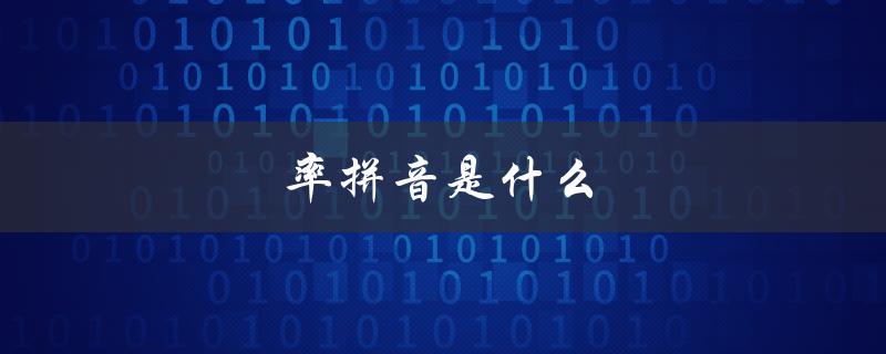 率拼音是什么（死亡率的拼音是什么）