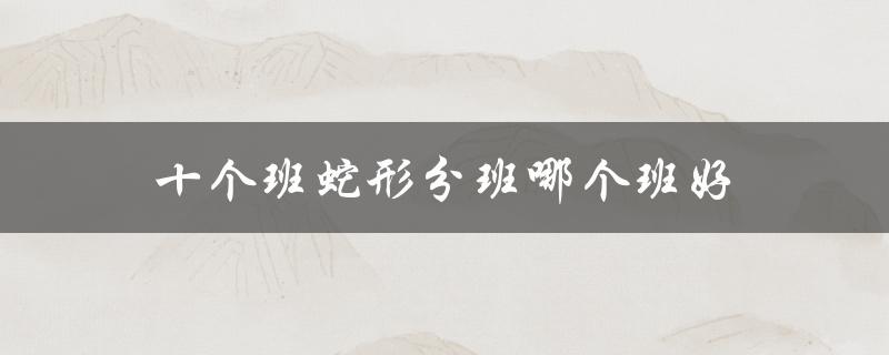 十个班蛇形分班哪个班好（优缺点分析）