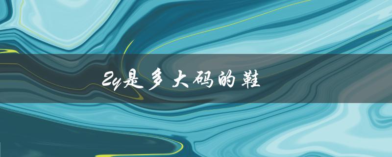 2y是多大码的鞋（2Y鞋子多大码）