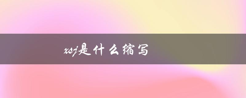 xsj是什么缩写（RS缩写代表什么）