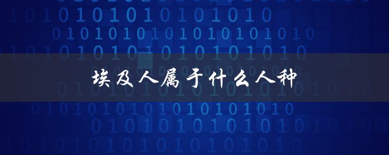 埃及人属于什么人种（埃及人属于何种人种）