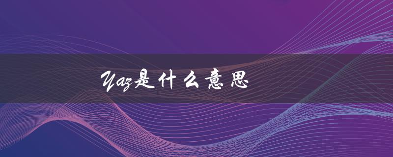 Yaz是什么意思（丫z是啥）