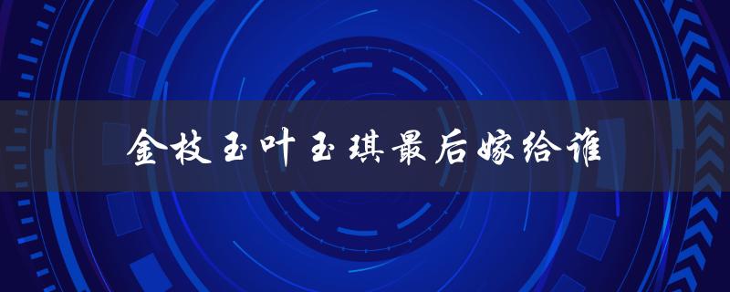 金枝玉叶玉琪最后嫁给谁（玉琪最终与谁在一起）