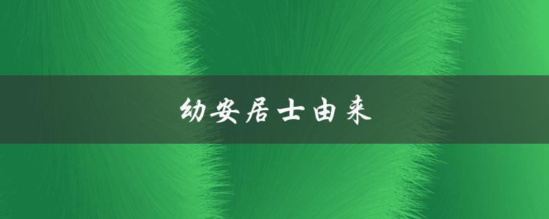 幼安居士由来（谁是幼安居士稼轩居士）