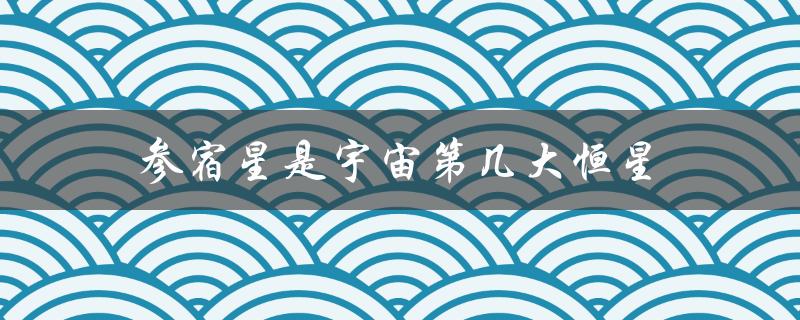 参宿星是宇宙第七大恒星（根据目前已知的恒星大小排名）