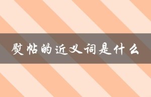 熨帖的近义词是什么（熨帖的同义词是什么）