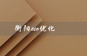 衡阳seo优化（如何优化SEO搜索排名）