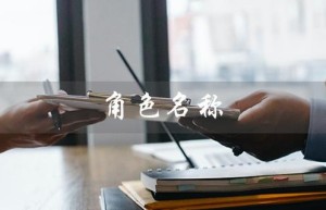 角色名称（角色名称有哪些）