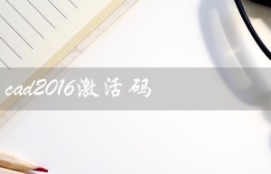cad2016激活码（cad2016免费激活码）