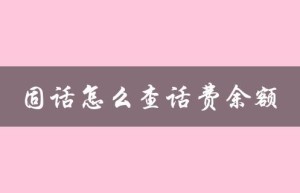 固话怎么查话费余额（固话话费余额查询）