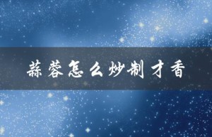 蒜蓉怎么炒制才香（蒜蓉怎么炒）
