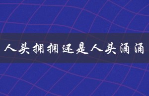 人头拥拥还是人头涌涌：如何应对人群聚集事件？
