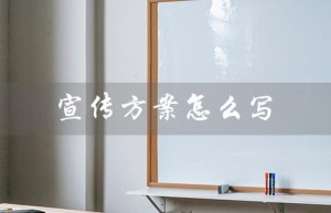 宣传方案怎么写（幼儿园招生宣传方案怎么写）
