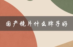 国产镜片什么牌子好（国产近视眼镜片哪个牌子好）