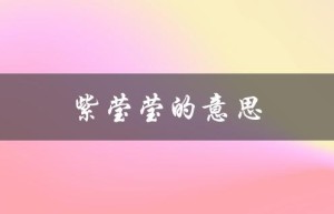 紫莹莹的意思（紫莹莹是什么意思）