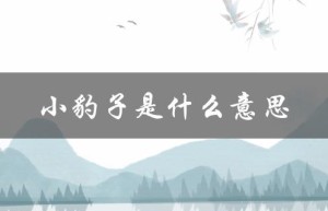 小豹子是什么意思（豹子的含义是什么）