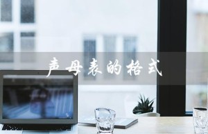 声母表的格式（声母表格式怎样写）