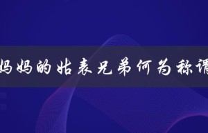 妈妈的姑表兄弟何为称谓（亲戚称谓解析）