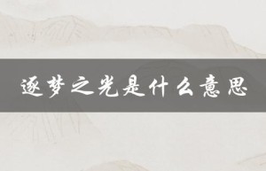 逐梦之光是什么意思（逐梦苍穹的含义是什么）
