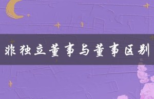 非独立董事与董事区别（独立董事与董事的区别是什么）