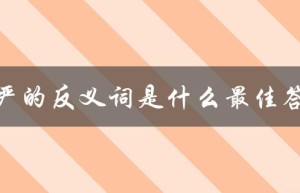 庄严的反义词是什么最佳答案（庄严的反义词是什么）