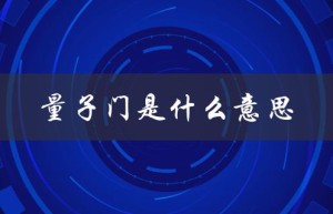 量子门是什么意思（门带量子的含义是什么）