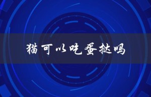 猫可以吃蛋挞吗（猫咪不能吃哪些食物）