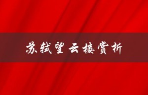 苏轼望云楼赏析（苏轼望云楼的原文是什么）