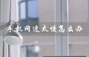 手机网速太慢怎么办（华为手机网速慢怎么办）