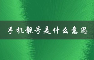 手机靓号是什么意思（靓号与普通号有何区别）
