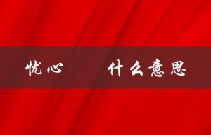 忧心惙惙什么意思（拼音和意思引发忧虑）