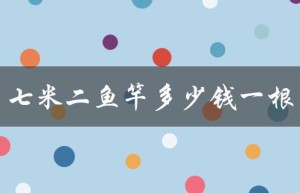 七米二鱼竿多少钱一根（七米二鱼竿推荐）