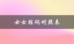 女士鞋码对照表（女鞋码对照表是什么）