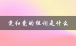 竟和竞的组词是什么（竟组词是什么）