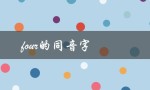four的同音字（福尔）