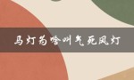 马灯为啥叫气死风灯（马灯是什么）