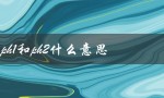 ph1和ph2什么意思（PH1 PH2 PH3代表什么）